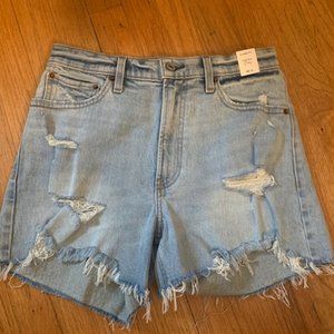 ABERCROMBIE High Rise 4" Mom Shorts Size 28